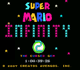 Super Mario Infinity 2 - The Cursed Gem Title Screen